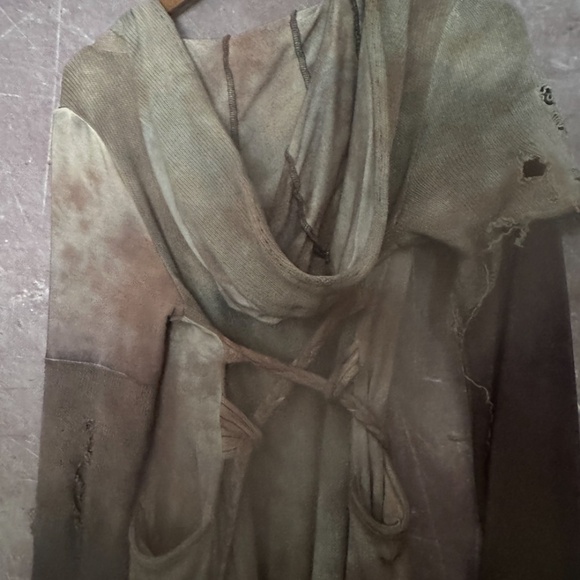 distressed dystopian robe cardigan - Picture 7 of 10